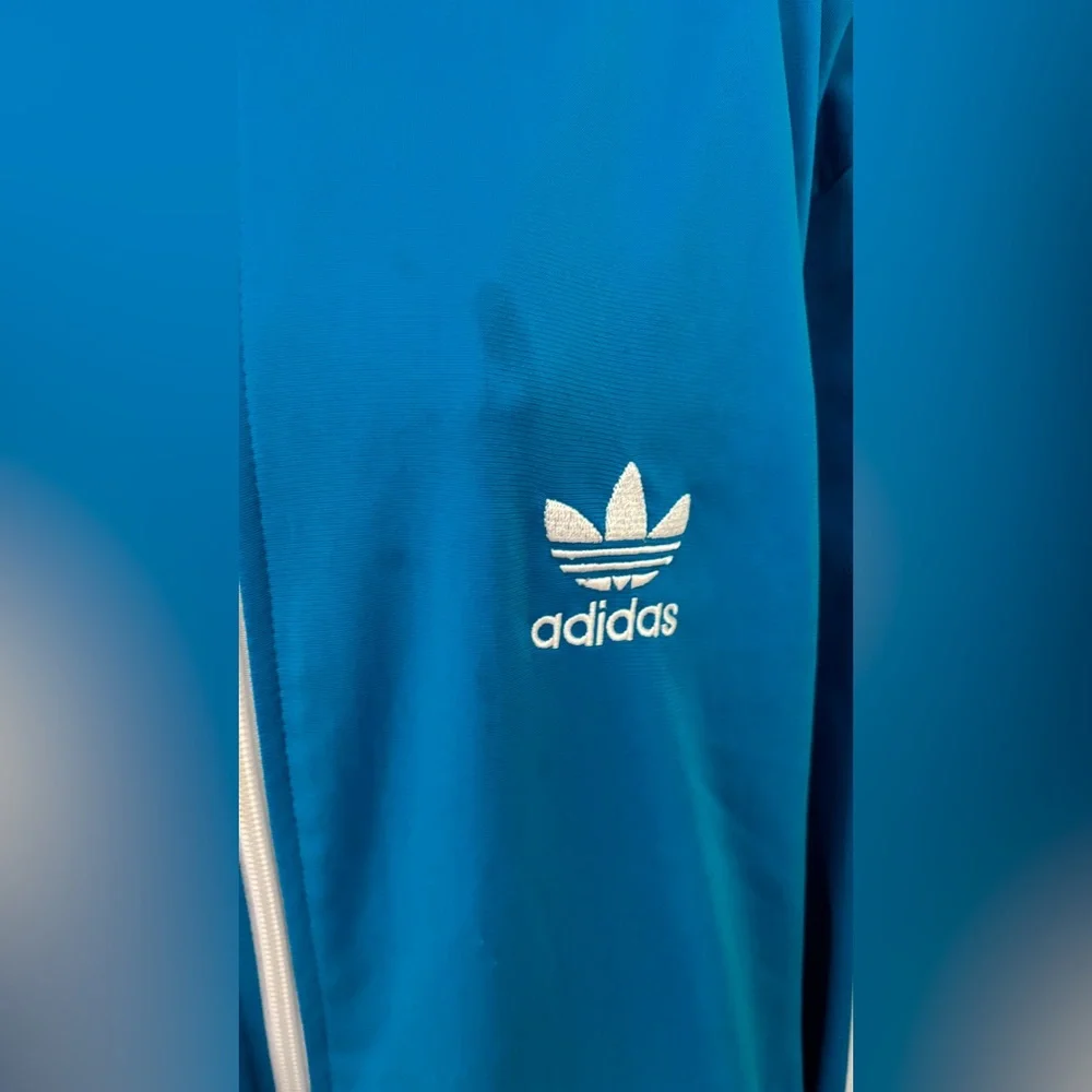 Adidas Turquoise Track Jacket - Picture 6 of 8